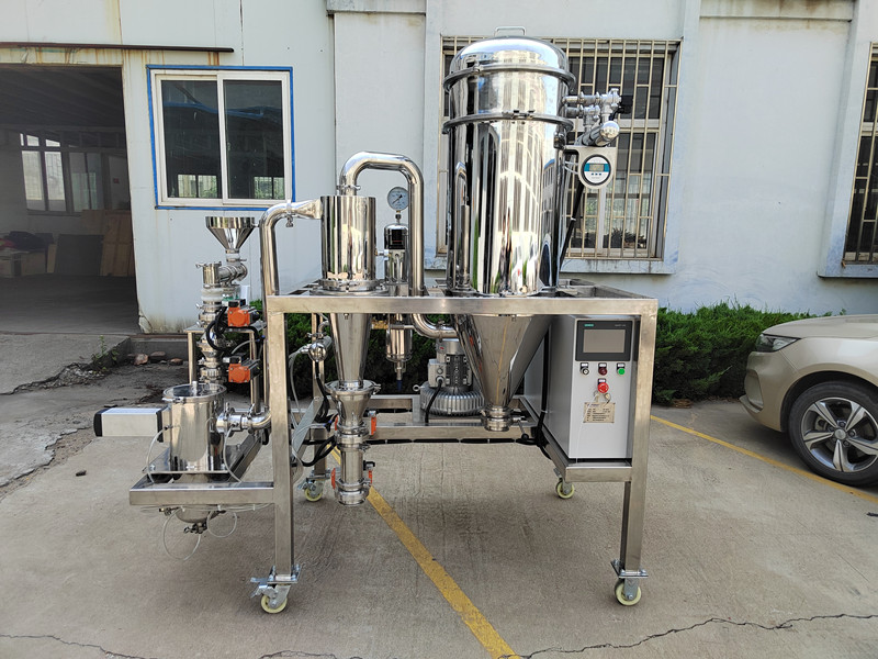 湖北某新材料公司：磷酸錳鐵鋰實驗室超微粉碎設備-MQW03陶瓷內襯氣流粉碎機